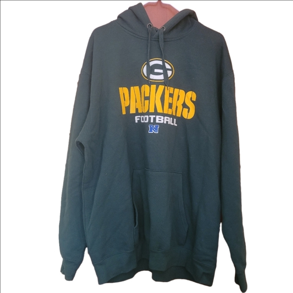 NFL team apparel Green Bay Packers sweatshirt with hood size xl